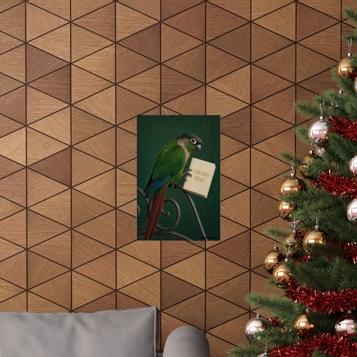 Green Cheek Conure Poster — Oliver's Corner - 'I HEARD THAT'